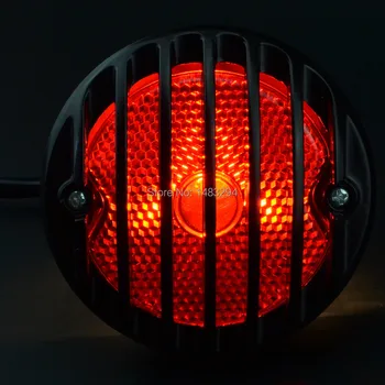 

Motorcycle High Power Tail Brake Light Fits For Harley Bobber Chopper Street Bob GN CG CB Yamaha Suzuki Shadow Black New