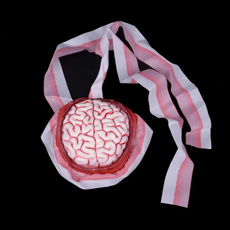 Adults Simulation Bloody Brain Hat Scary Blood Brain Fluid Hats Caps
