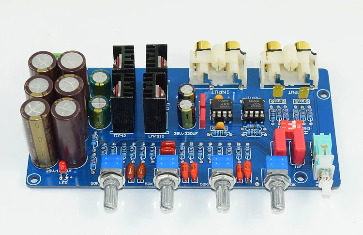 Fever Hi Fi предусилитель JRC5532 tone готовый продукт передняя панель 2018 тон 074.|Усилители