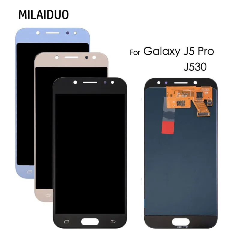 Goedkoop Lcd Display Voor Samsung Galaxy J5 Pro 2017 J530 J530Y J530M J530F SM J530F Touch Screen Digitizer Tft Montage Helderheid