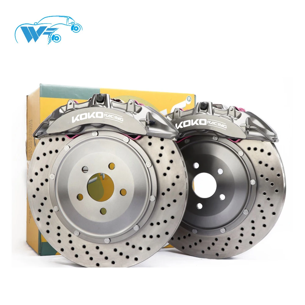 

KOKO RACING newest brake system 2019 siliver color caliper 6 big piston 380*32mm drilled cars brake disc for BMW m3 e92