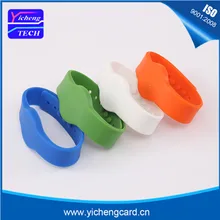 Wholesale100pcs Водонепроницаемый RFID 13,56 MHZ MF1K RF08 браслет для контроля доступа спортивные события уход за ребенком
