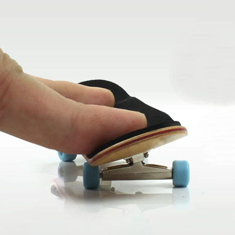 Skate de Dedo com Rolamentos Brinquedo de Escala de Madeira Stents