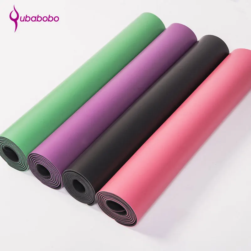 [QUBABOBO] 5mm Natural Rubber+PU Senior Yoga Dedicated Mat Non-slip Fitness Mat Exercise Pad Balance Cushion Pilates Colchonete