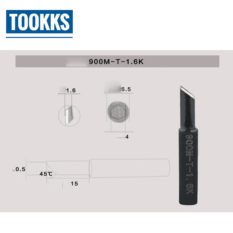 16 шт./лот без примесей свинца и 900M T наконечник паяльника комплект Weling Жало для Hakko 936/937/928 станция сварочная головка