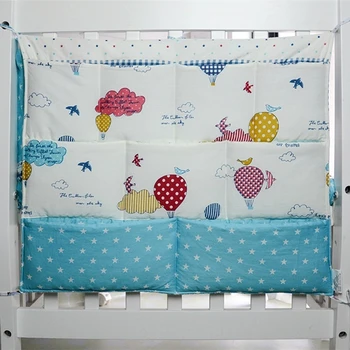 

1PC Cartoon Baby Crib Bedside Hanging Storage Bag 9 Pocket Toy Diaper Bottle Organizer for Baby Bedding Set Baby Cot Bed Linen