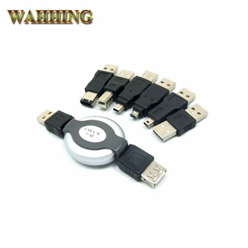 

New 6 in 1 USB to Firewire IEEE 1394 Connector Kit 1394 4Pin 5Pin 6Pin Cable Adapter HY1572