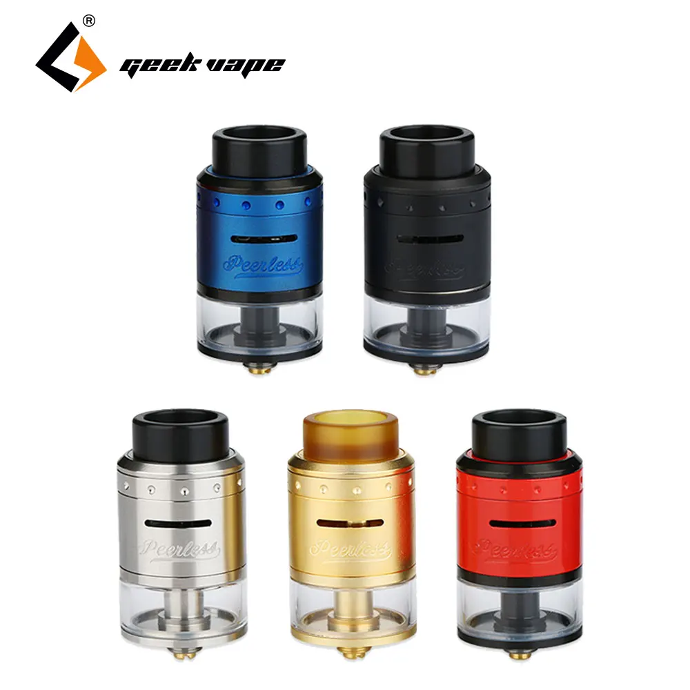 

GeekVape Peerless RDTA 2ml/4ml Capacity 24mm Rebuildable Tank with Upgraded Peerless Build Deck Hinge-lock Filling Design Tank