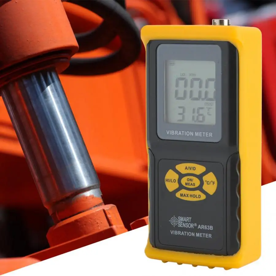 

SMART SENSOR High Accuracy Digital Intelligent Sensor AR63B Handheld Vibration Meter Vibration Tester