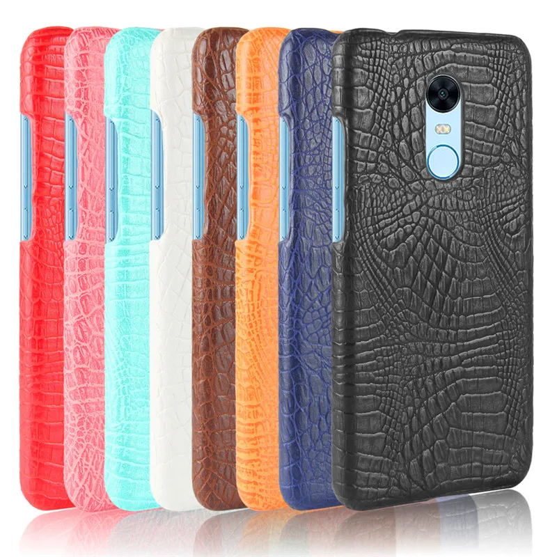 

Xiaomi Redmi 5 5Plus Case Colored Crocodile Pattern PU Leather Back Cover Hard Phone Case for Xiaomi Redmi 5 Redmi 5 Plus 5Plus
