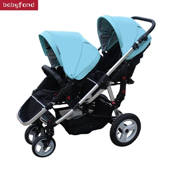 

Free shipping High quality twins stroller Double Strollers Carriage For Twins Prams Newborns two baby Lightweight stroller