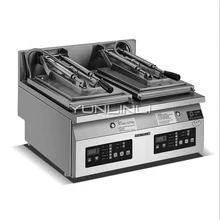 Электрический жареный пельмень машина коммерческий двойной печи сковорода полностью автоматическая еда Мультиварка с функцией поджаривания PT-06A