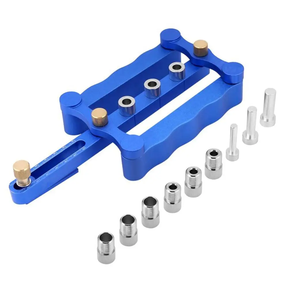 

Aluminum Alloy Woodworking Punch Locator Roundwood Punch Locator Hole Opener For DIY Woodworking Tools
