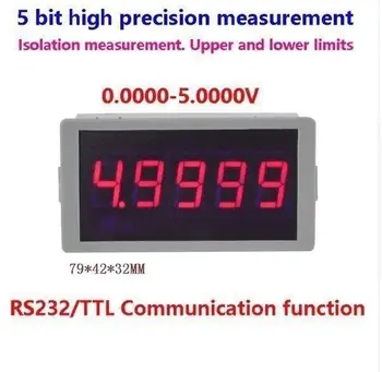 

0-5.0000V Multifunction DC Voltmeter high precision Digital LED VOLT Meter WITH RS232 Serial alarm signal Voltage Tester