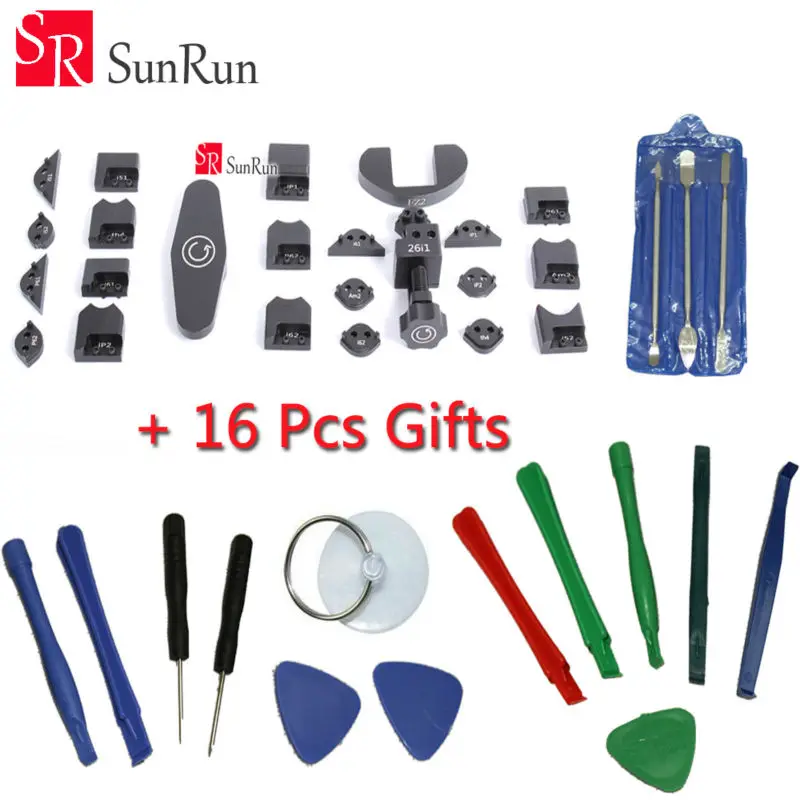 

26 in 1 Gtool GB1100 iCorner Kit for iPad iPhone 5 5S 6 6Plus 6s Corner Sidewall Bend Fix frame Repair Tool Set + 16pcs Gifts