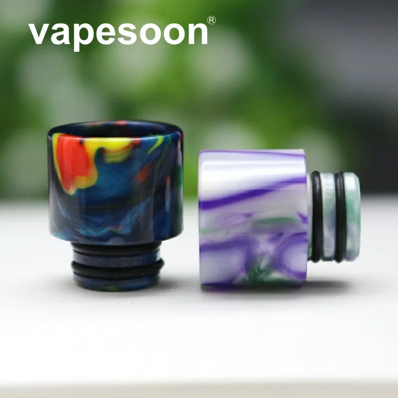 VapeSoon красочный 510 полимерный капельный наконечник для электронной сигареты 510 Распылитель на резьбе, такой как melo 3 mini tfv4 Ijust s распылитель/испаритель 50 шт