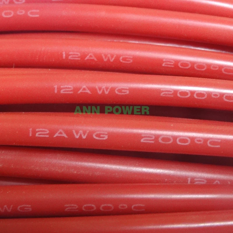 12AWG силиконовый провод 12 AWG 12# Силикагель провода Проводник 680/0. 08 мм AWG12 высокая температура луженая медь кабель