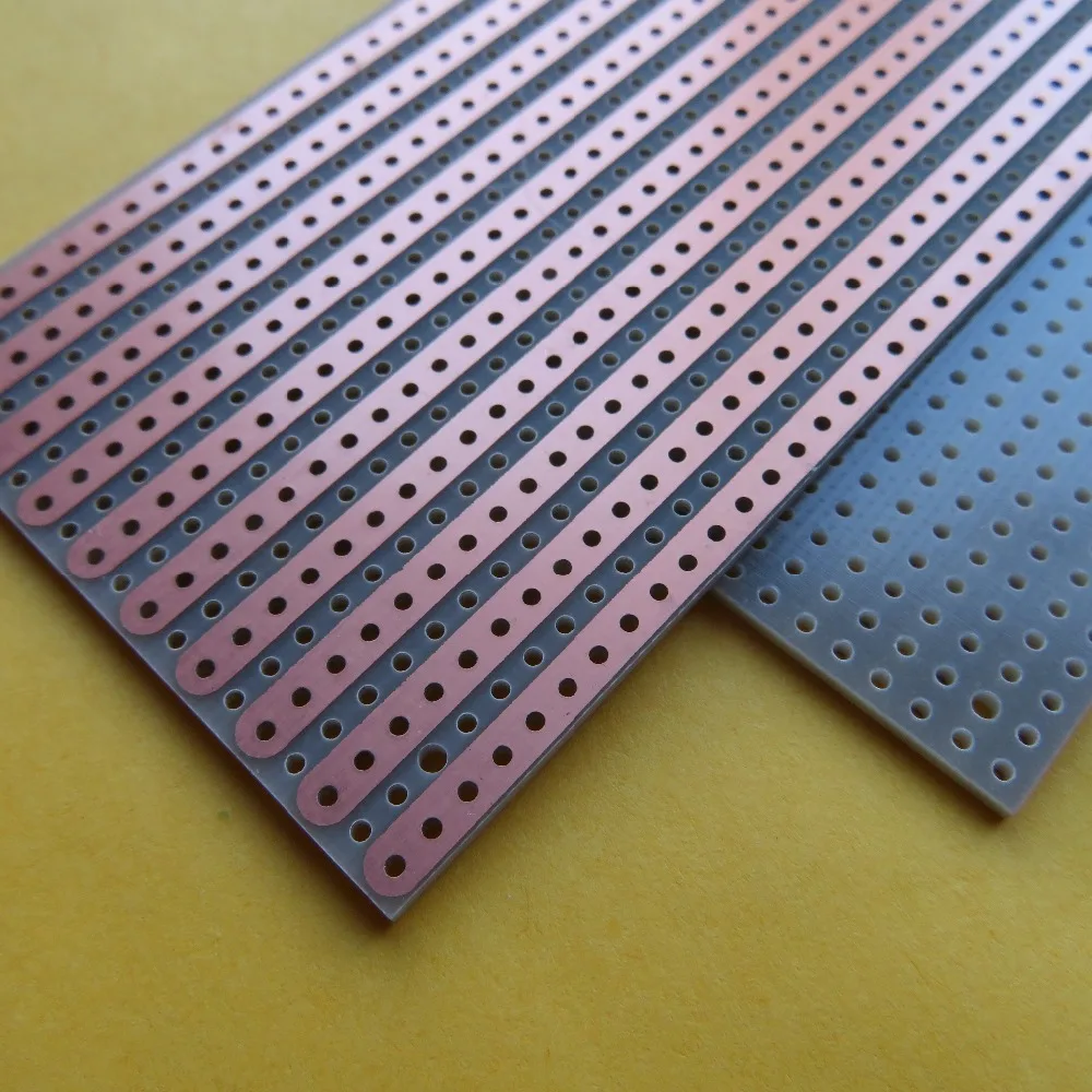 2 шт. однобоковая FR4 стекловолокно 5x10 см полосатая доска Veroboard печатная плата