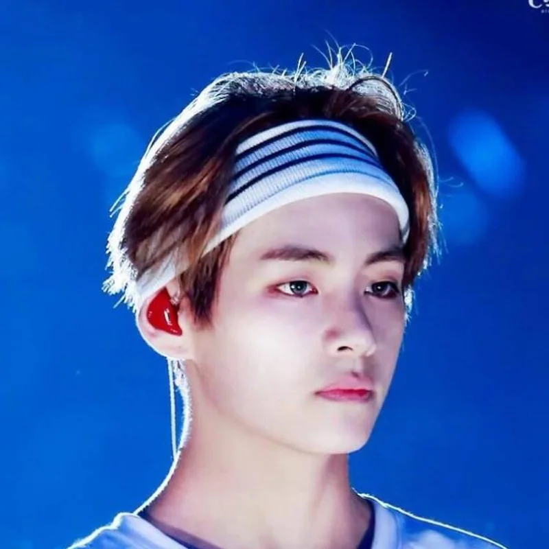Women Men Elastic Headband Hair Accessory Dance Biker Sport Headband Stretch Letter Printed Hairband Hip Hop Sweatband