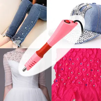 

Hotfix Rhinestone Applicator hot fix Applicator Iron-on Wand Heat-fix Tool for Hotfix Crystals Strass 2000pcs SS10 Set EU/US