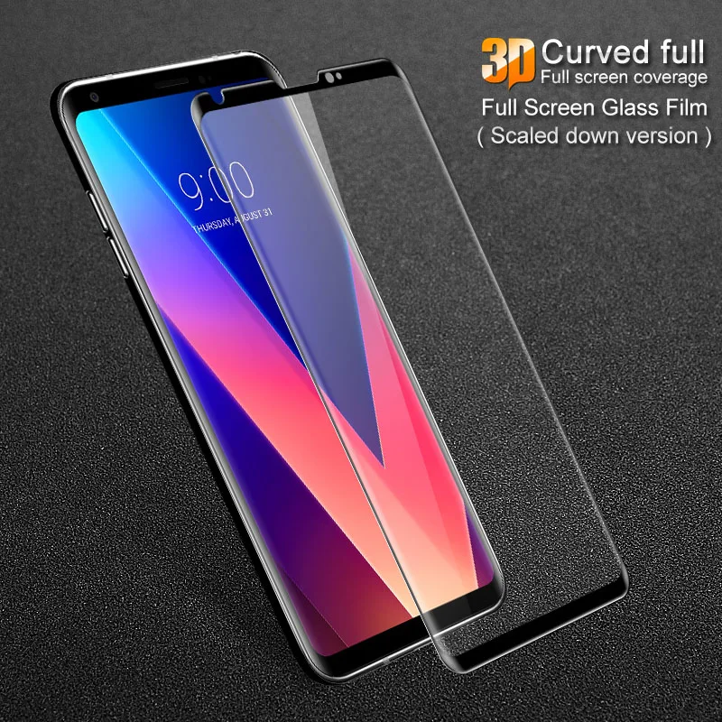 СПС LG V30 закаленное Стекло Плёнки IMAK 3D Изогнутые полное покрытие Экран протектор