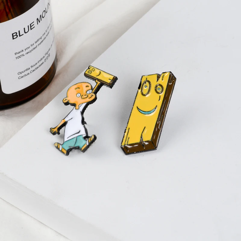 Ed Edd и Eddy Pins Air Jonny Plank эмалированные булавки с отворотом значок брошь в стиле аниме