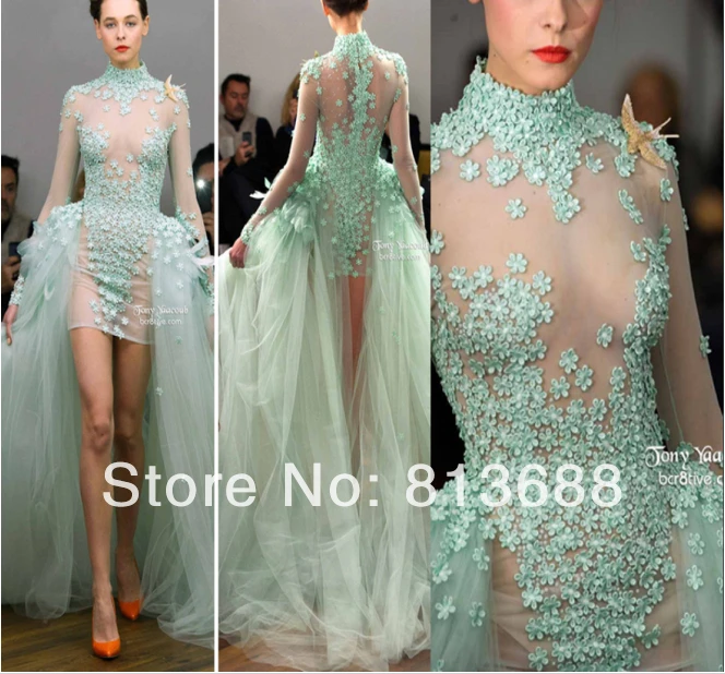 Designer Evening Dresses with Sleeves