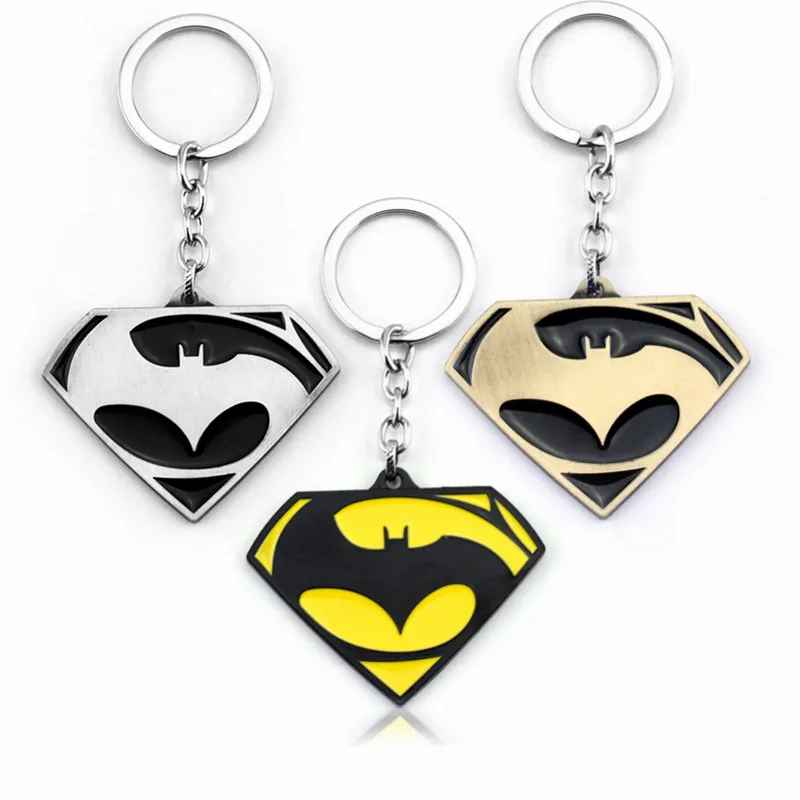 

Men Jewelry Cool Batman Pendant Key Chain Keyring Metal Cosplay DIY Handmade Trinkets Car Key Holder Male Accessories Souvenirs