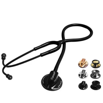 

High quality CRT858/888 medical professional single side single tube silver back stethoscope