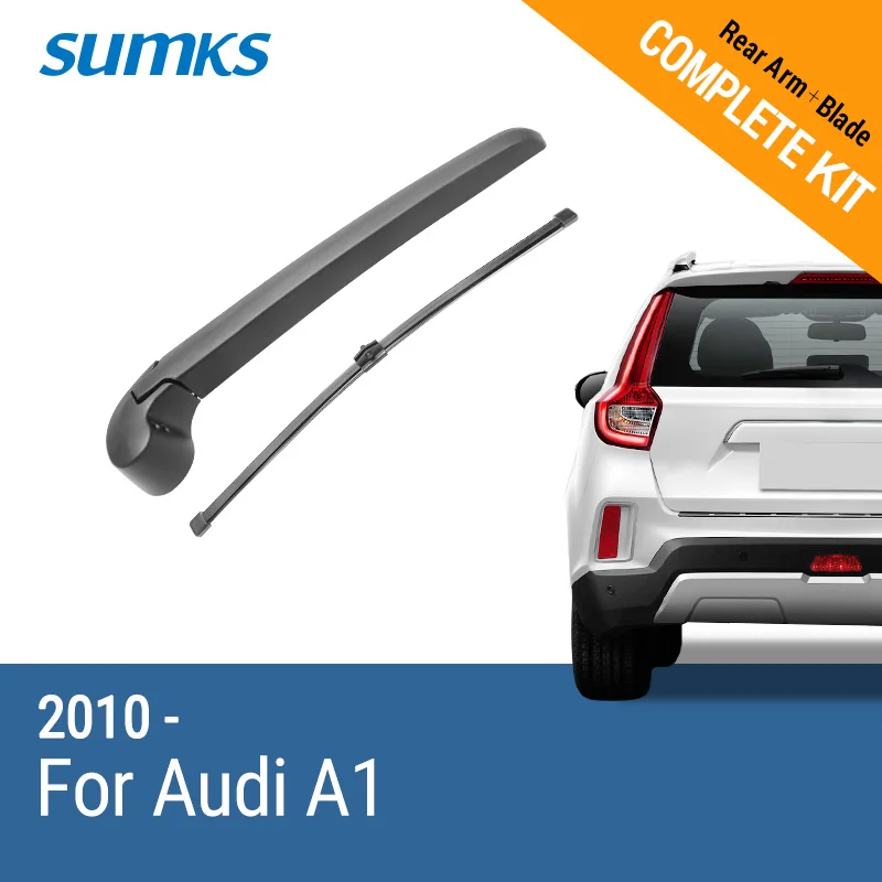 SUMKS Rear Wiper & Arm for Audi A1 2010 2011 2012 2013 2014 2015 2016