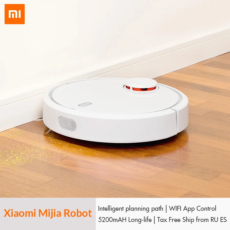 Original XIAOMI Mijia Mi Robot Vacuum Cleaner for Home Automatic Sweeping Dust Sterilize Smart Planned Mobile App Remote Control