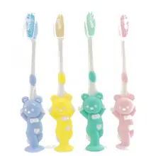 Зубная щетка Кролик для полости рта рисунок как медведь Повседневная Мягкая однотонная зубная щетка 18 см бамбуковая дорожная зубная щетка для взрослых портативная 7 дюймов уход унисекс