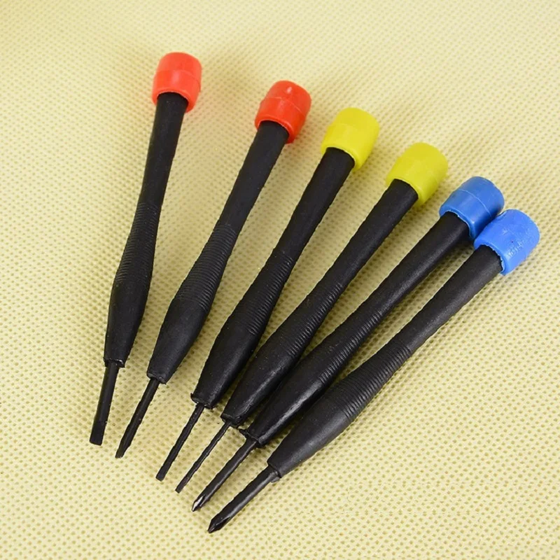 

6pcs Cross Slotted Screwdriver set Phone/Camera/Home Appliance Repair Tools Cast Iron DIY Hand Tools