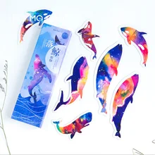 30 шт./кор. красивые цветные киты подарочные закладки маркер канцелярские товары Реалистичные Kawaii мультфильм закладки для офиса школьные поставки