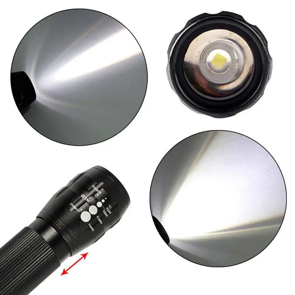 Waterproof Pocket light 2000LM Q5 LED 3 mode Flashlight Zoom bike light