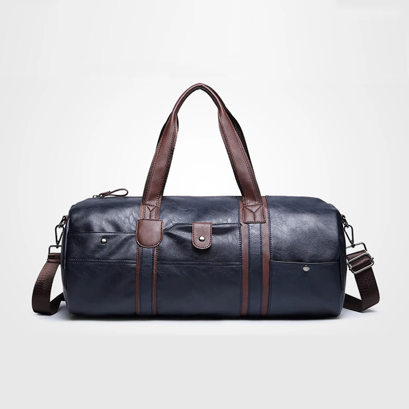 New Arrival Men s Pu Leather Handbag Shoulder Bag Multifunction Portable Sports Travel Gym font b