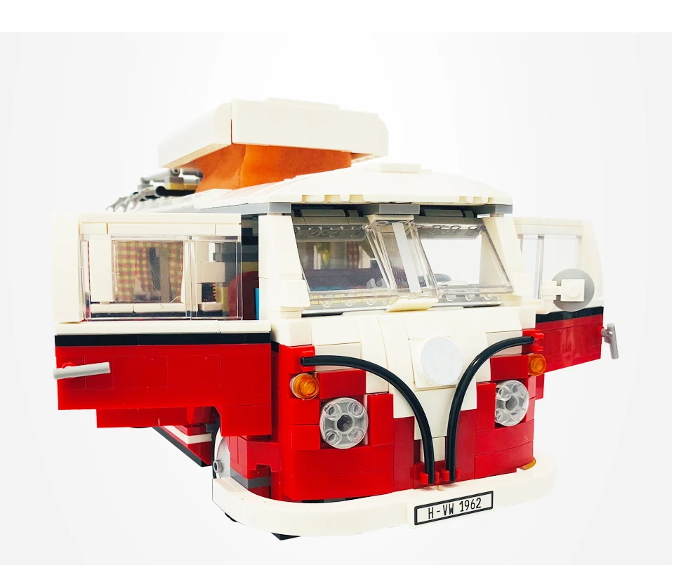 Technic Bricks T1 Camper Van модель автомобиля набор город строительные блоки Друзья кирпич Дети Развивающие детские игрушки для детей Подарки