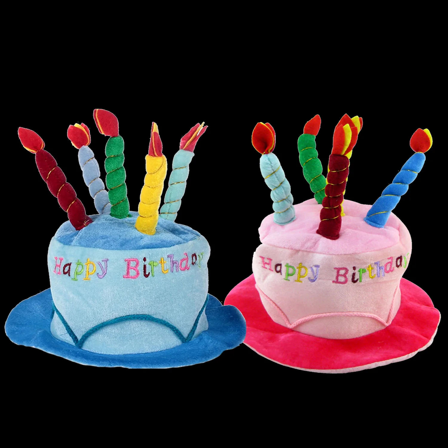 Adultes mignon joyeux anniversaire chapeau avec des bougies de gâteau doux fête d'anniversaire chapeau photographie Photo stand décoration accessoires de costumes