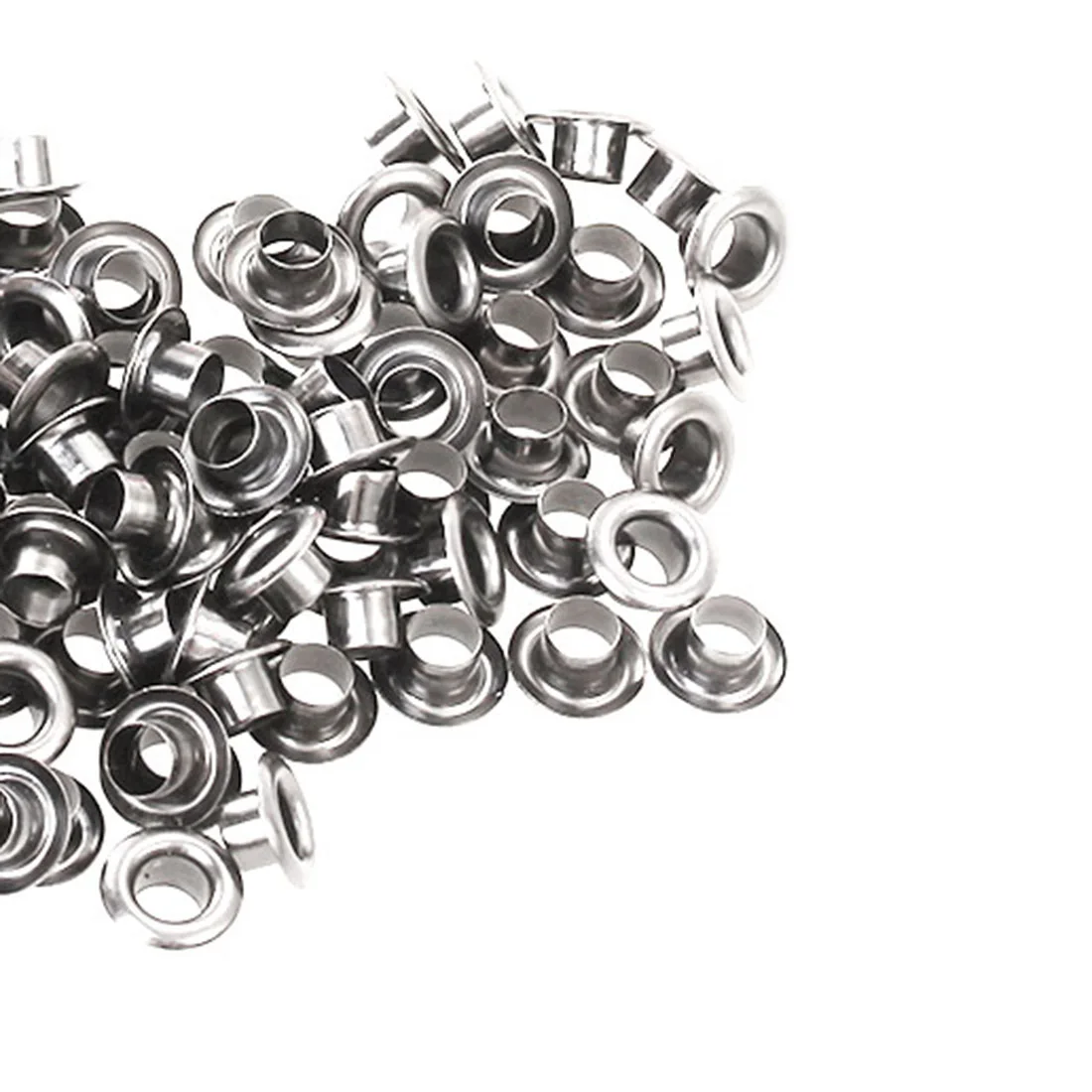 

Metal Eyelets 100sets Hole 5mm With Grommets for Leathercraft DIY Scrapbooking Shoes Belt Cap Bag Tags Clothes Accessories