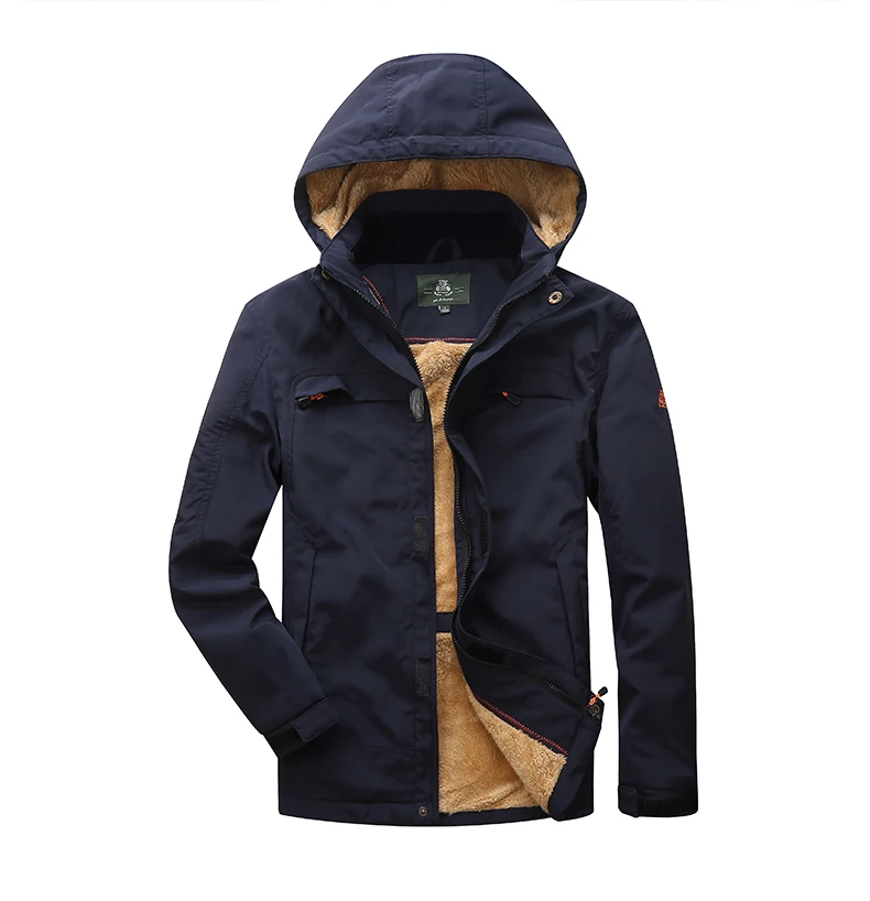 MANLI, мужские Зимние флисовые уличные водонепроницаемые куртки, походные куртки, теплые мужские пальто с капюшоном, Мужская армейская куртка, Размер 4xl