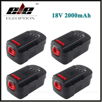 

4x High Quality 18V 2000mAh NI-CD Replacement Battery For Black & Decker HPB18 244760-00 A1718 A18 HPB18-OPE