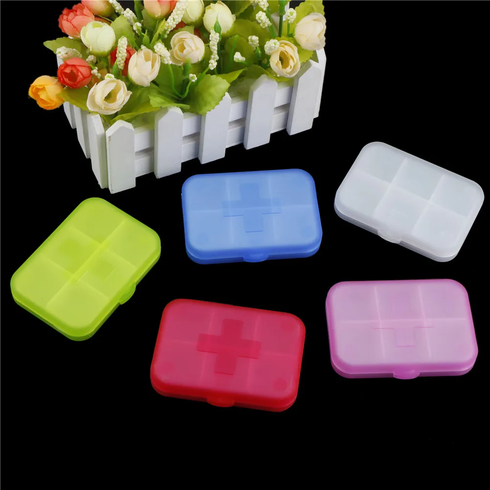 Kawaii Портативный витамин Tablet таблетки медицина коробка для хранения контейнер комплект Пластик корпус с наркотиками мини Еда Организатор