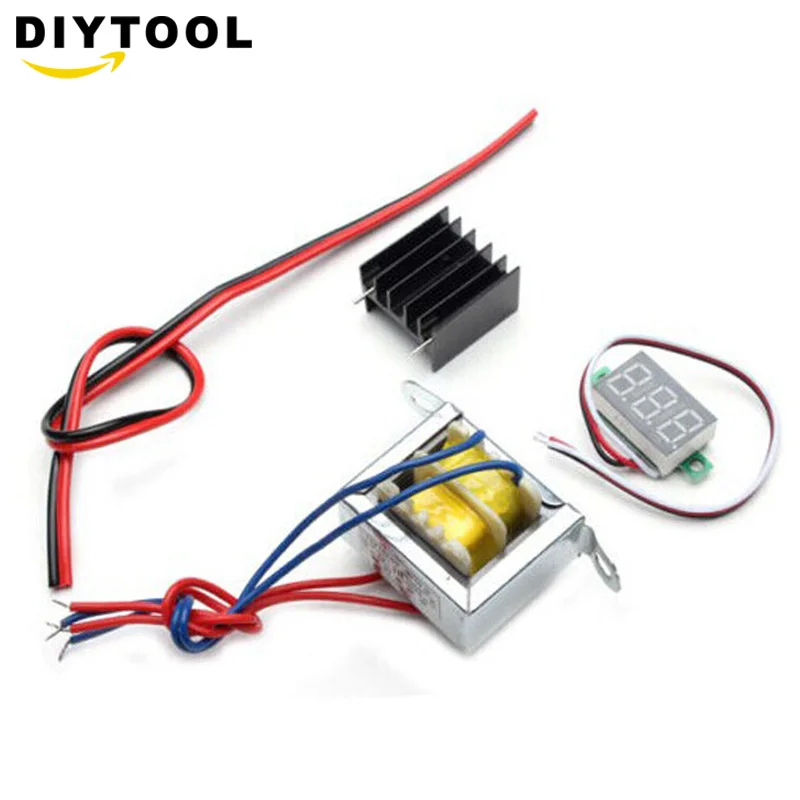 DIY Kit LM317 Регулируемое напряжение 220 В до 1,25 в-12,5 в понижающий модуль питания печатная плата электронные комплекты