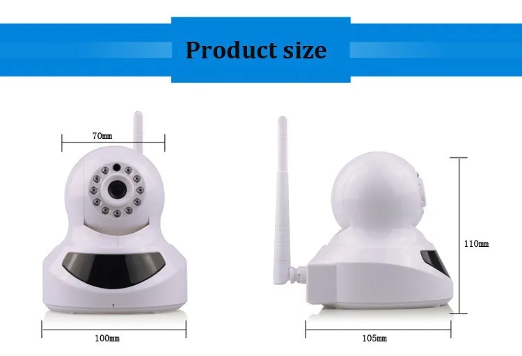 

Free shipping HK 720P Wifi Wireless IP Camera Baby Monitor P2P Pan/Tilt CCTV Camera For Home Secuirty Camera IP PTZ Camera