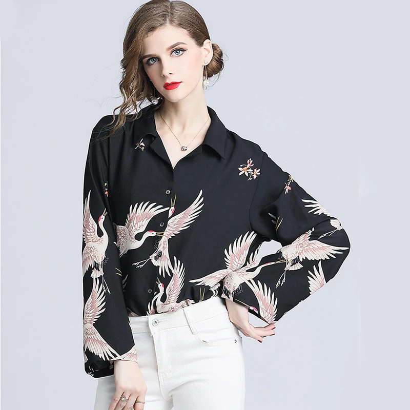 Blusas mujer de moda 2019 New Autumn Long Sleeve Blouse