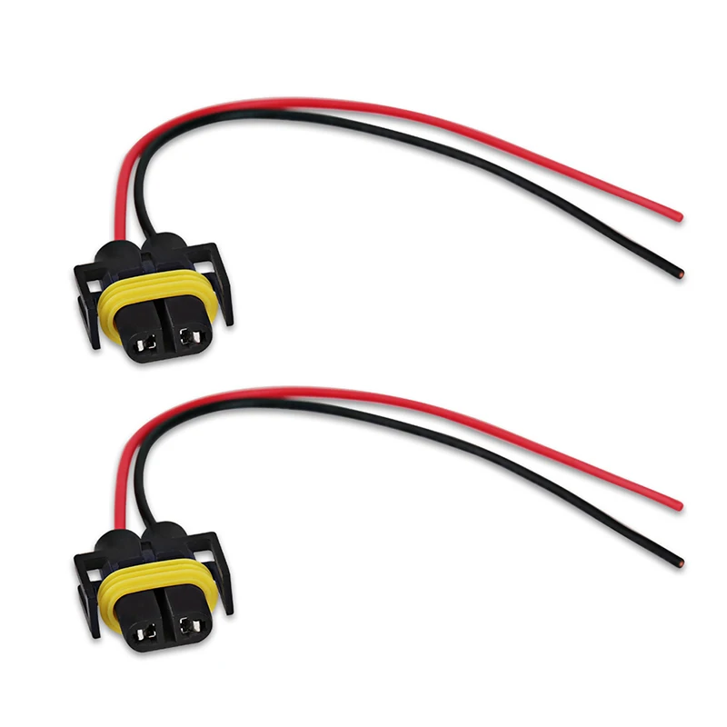 2pcsH8 H11 880 881 Female Adapter Socket Heat Resistance DIY