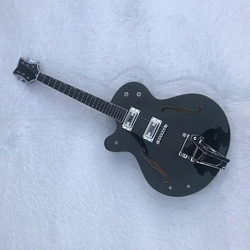 

41-inch semi-hollow body luxury Grew Falcon left hand Jazz flower old electric guitar Bigsbe vibrato system