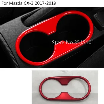 

Car inner trim Center Console middle rear back tail Cup gear armrest box frame 1pcs For Mazda CX-3 CX3 2017 2018 2019 2020