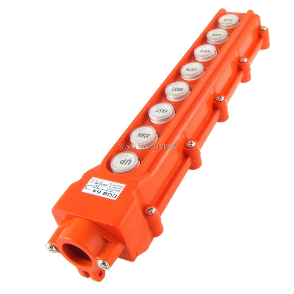 

COB-64 Hoist Crane Pendant Pushbutton Switch Up-Down Rain Proof Button 8