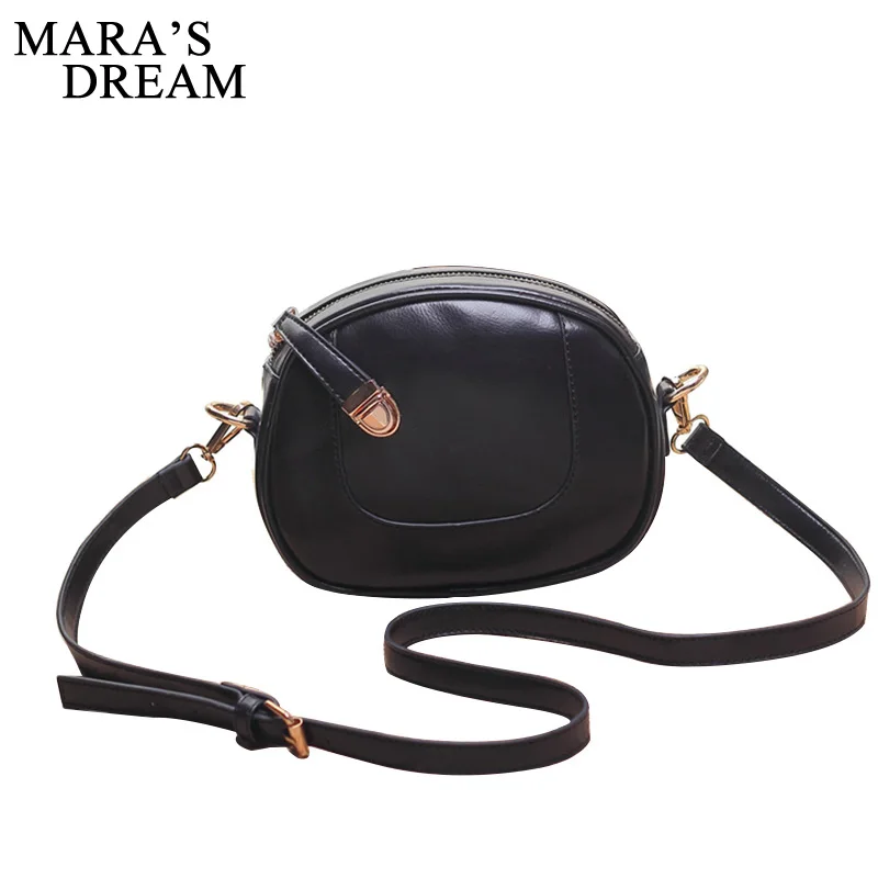 

Mara's Dream Round Women Bag PU Leather Women Crossbody Bags Girls Shoulder Bag Ladies Cute Circular Women Messenger Bags Summer
